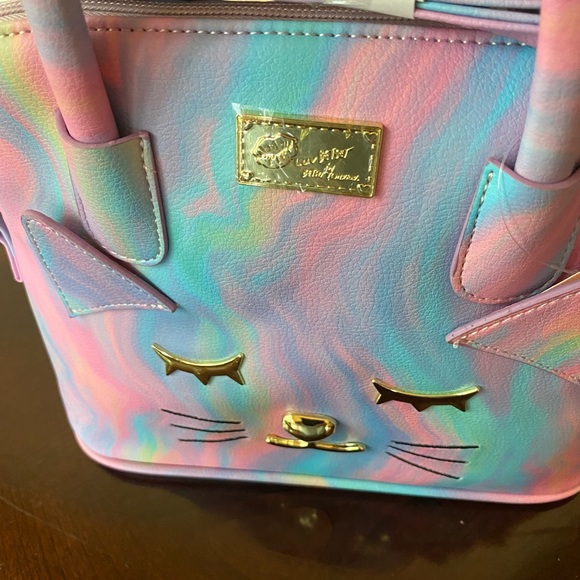 Betsey Johnson Kitty Dome Style Clutch with removable straps NWT - Picture 7 of 15